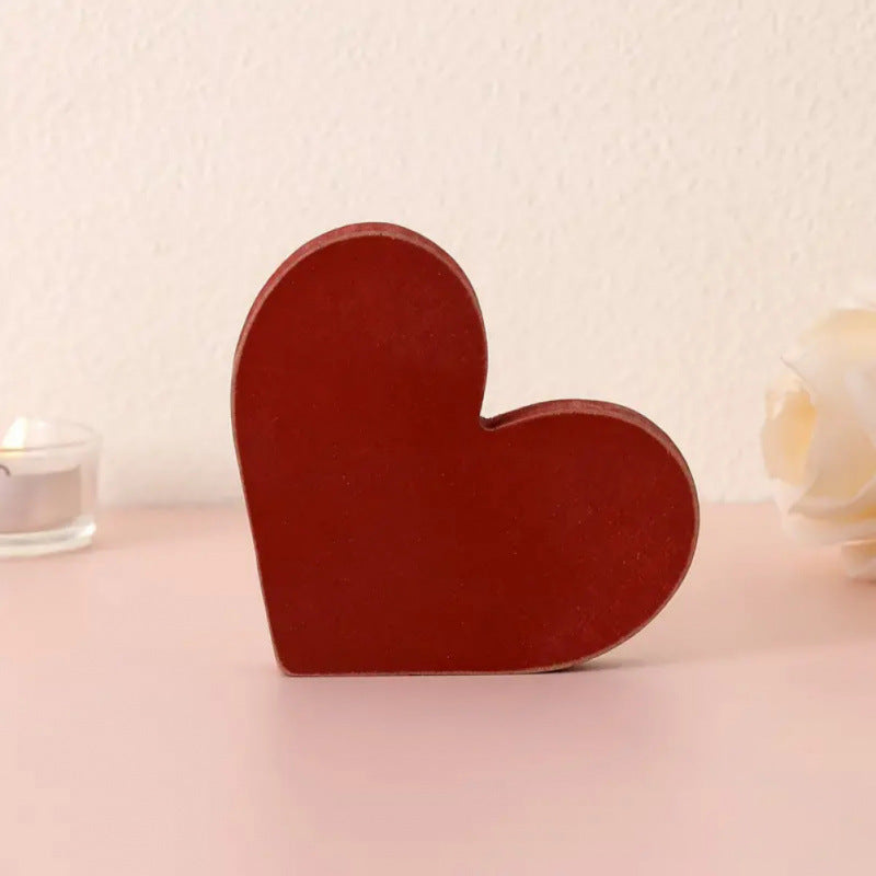 Handcrafted Wooden Ornaments for Valentine's Gifts and Home Decor